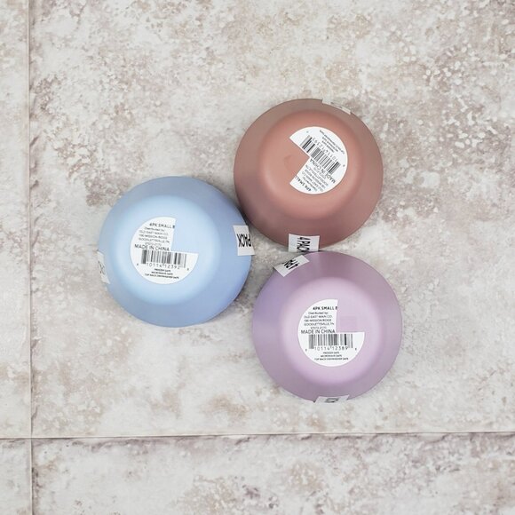 12 Dishwasher Freezer Safe Microwavable Plastic Reusable Round Small Snack Bowls - Picture 3 of 8